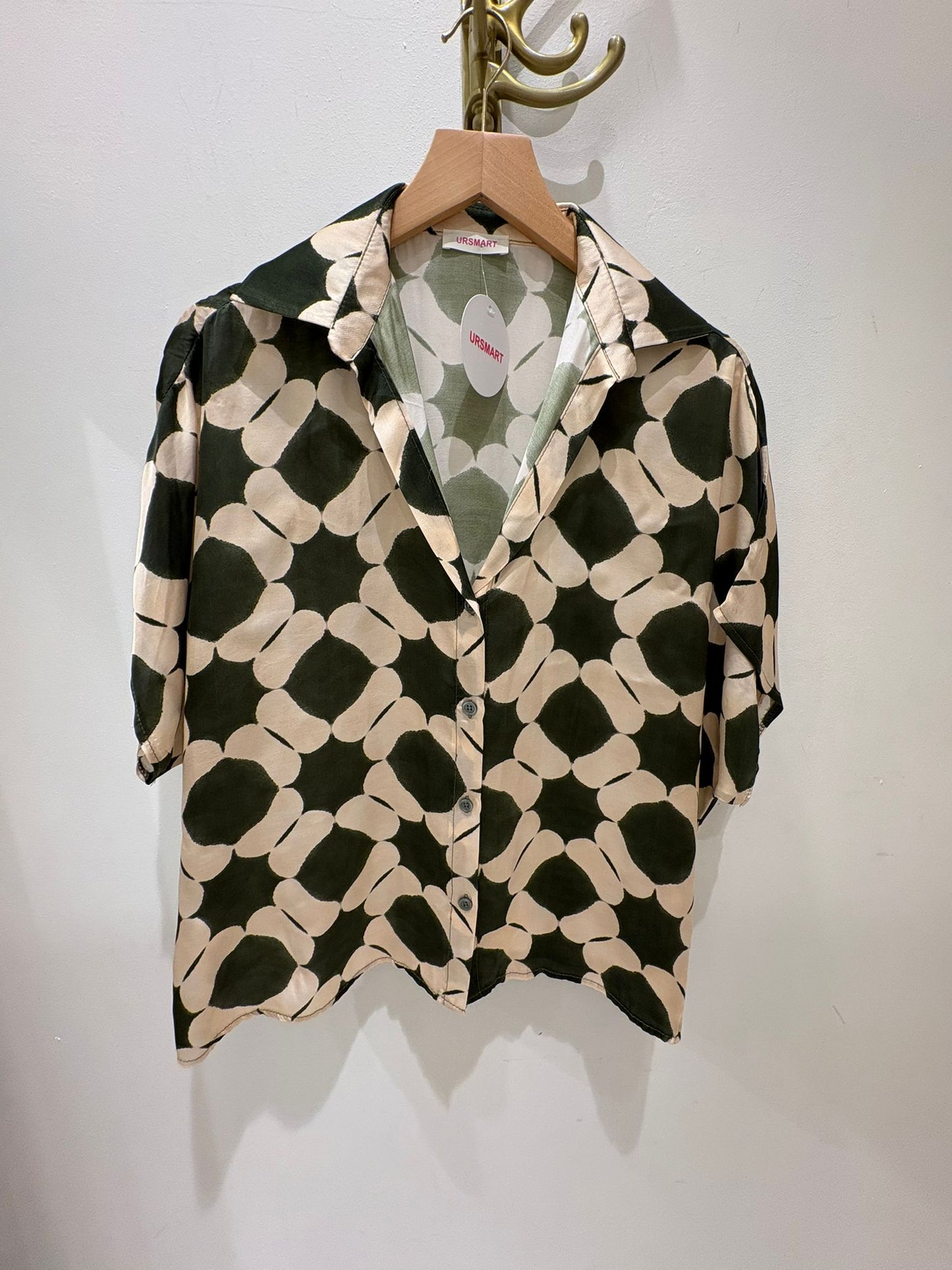 CAMISA NIRVANA VERDE CAQUI